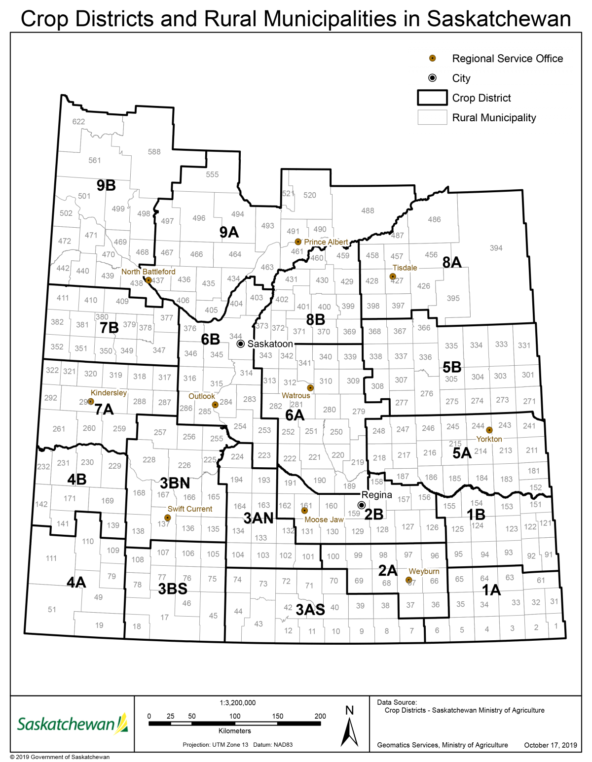 Saskatchewan harvest by Crop Districts and Rural Municipalities - Solar ...